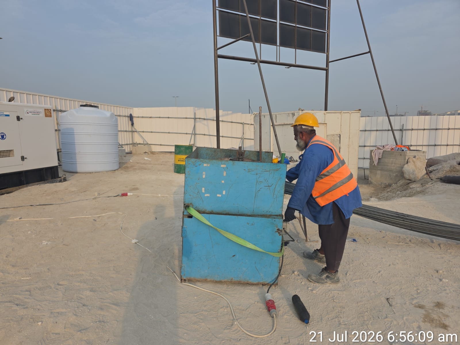 On-Site Rebar Bending & Steel Cage Fabrication